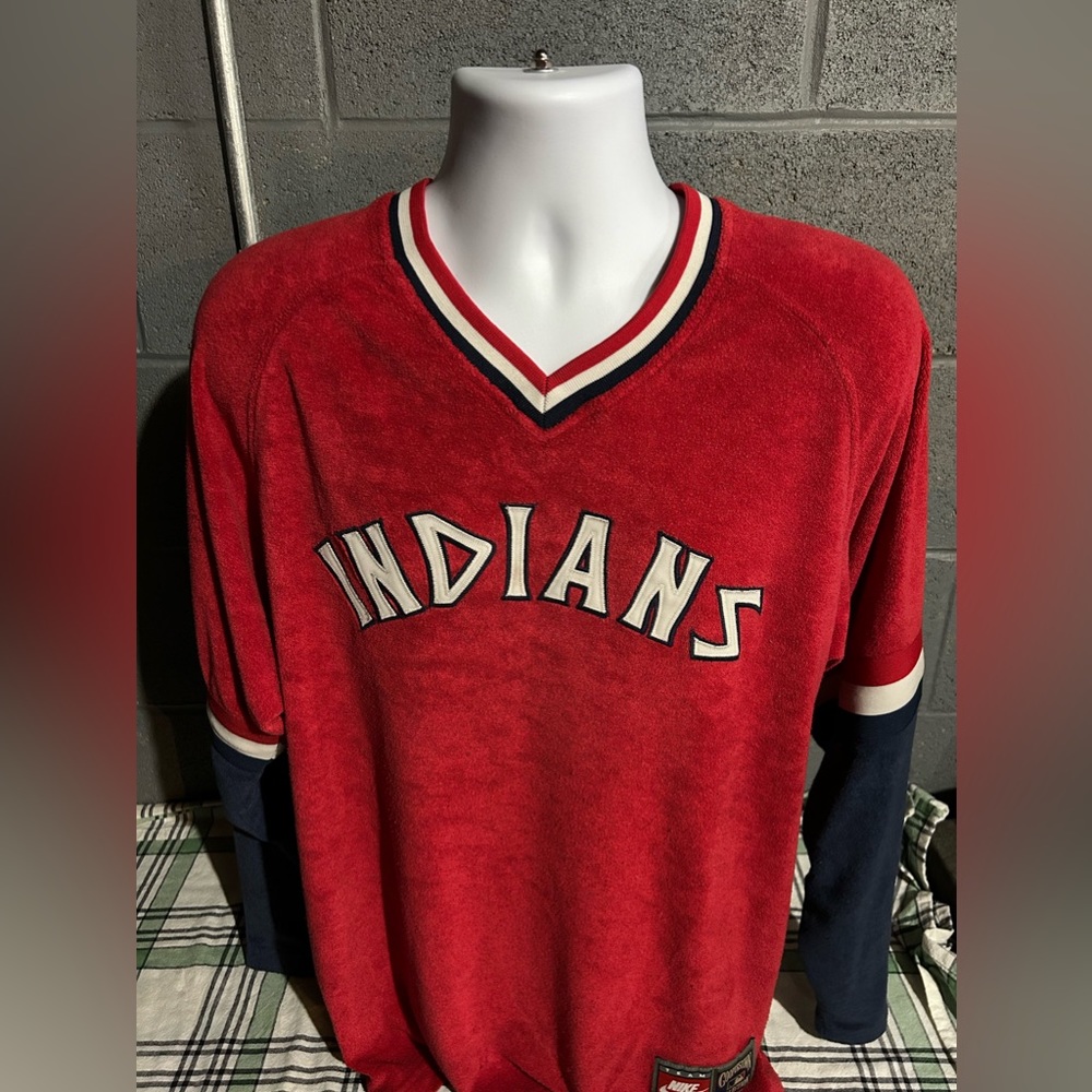 Cleveland Indians MLB Early 2000s Nike Cooperstown Collection Jersey Size M